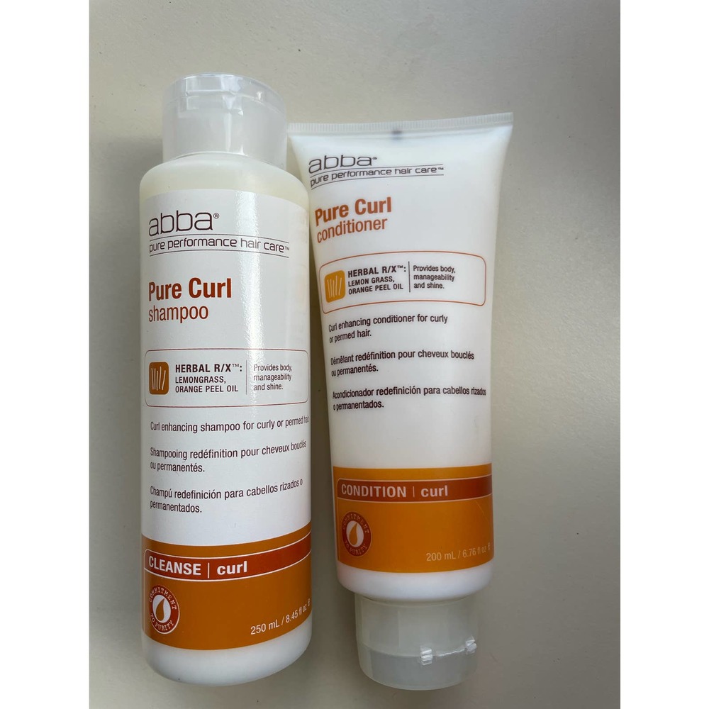 ABBA pure curl shampoo & conditioner